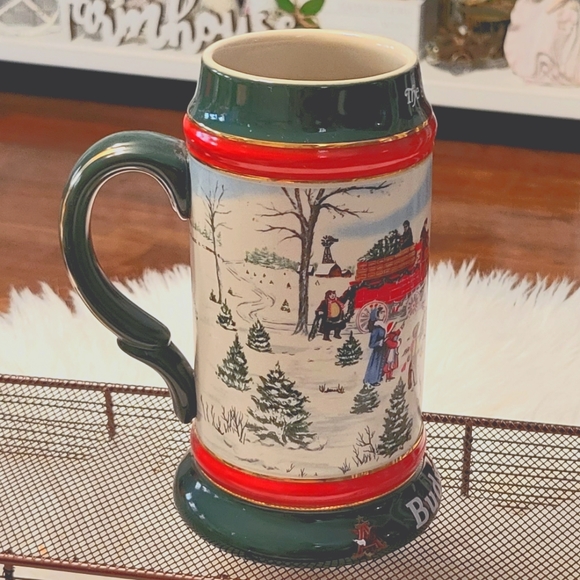 Vintage 1991 Budweiser “The Seasons Best” Holiday Beer Stein by Susan Sampson - Picture 4 of 8